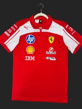 PUMA Scudderia Ferrari F1 Men’s Team Polo  Shirt S